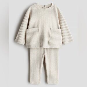 H&M 2-Piece Wide Rib Cotton Set
